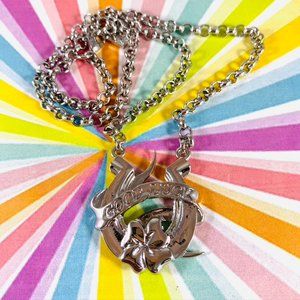 Lucky Horseshoe Tattoo Flash Rockabilly Necklace